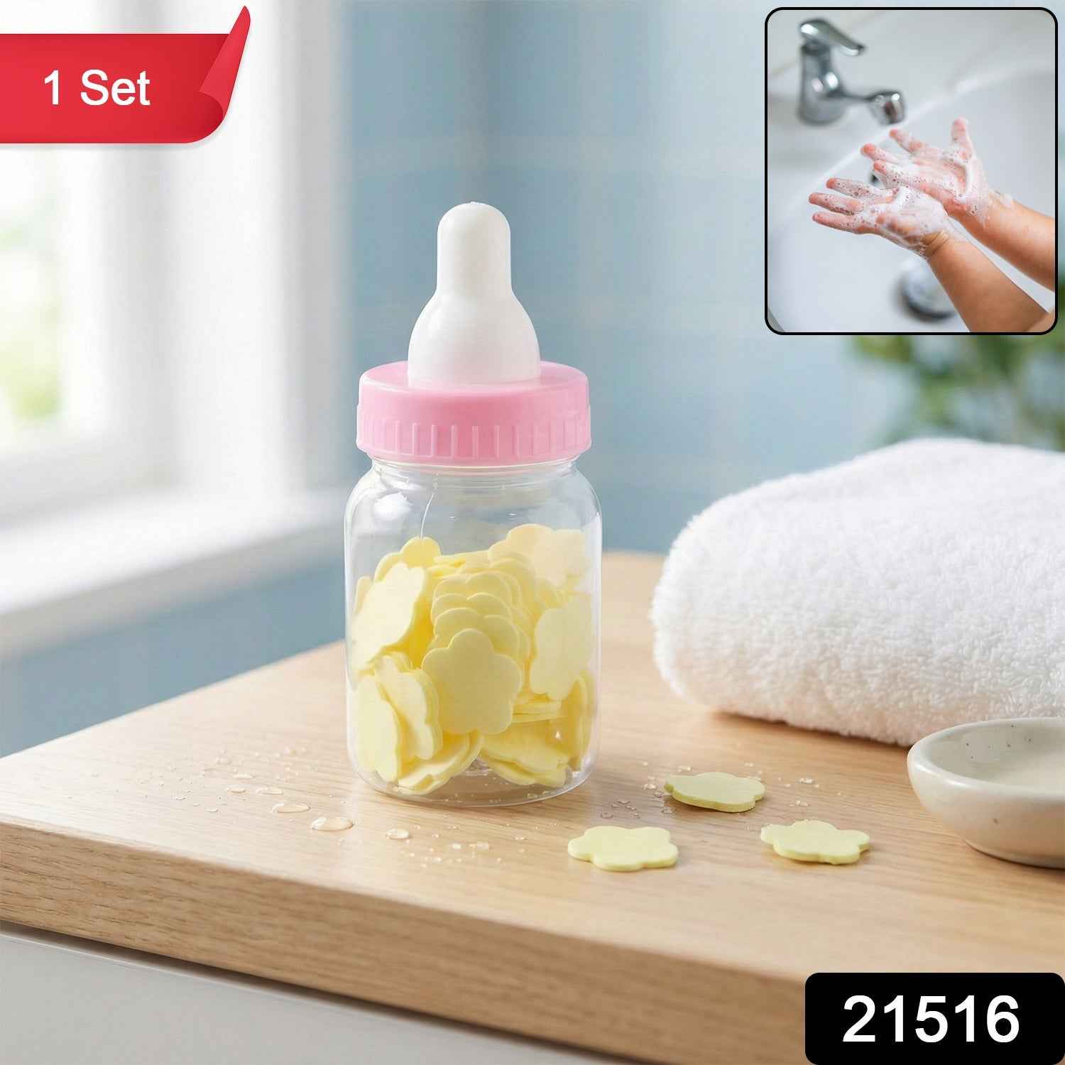 Baby Bottle Soap Paper Sheets – Portable Hand Hygiene Set