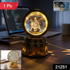 3D Crystal Ball LED Night Lamp – Elegant Spiritual Home Décor