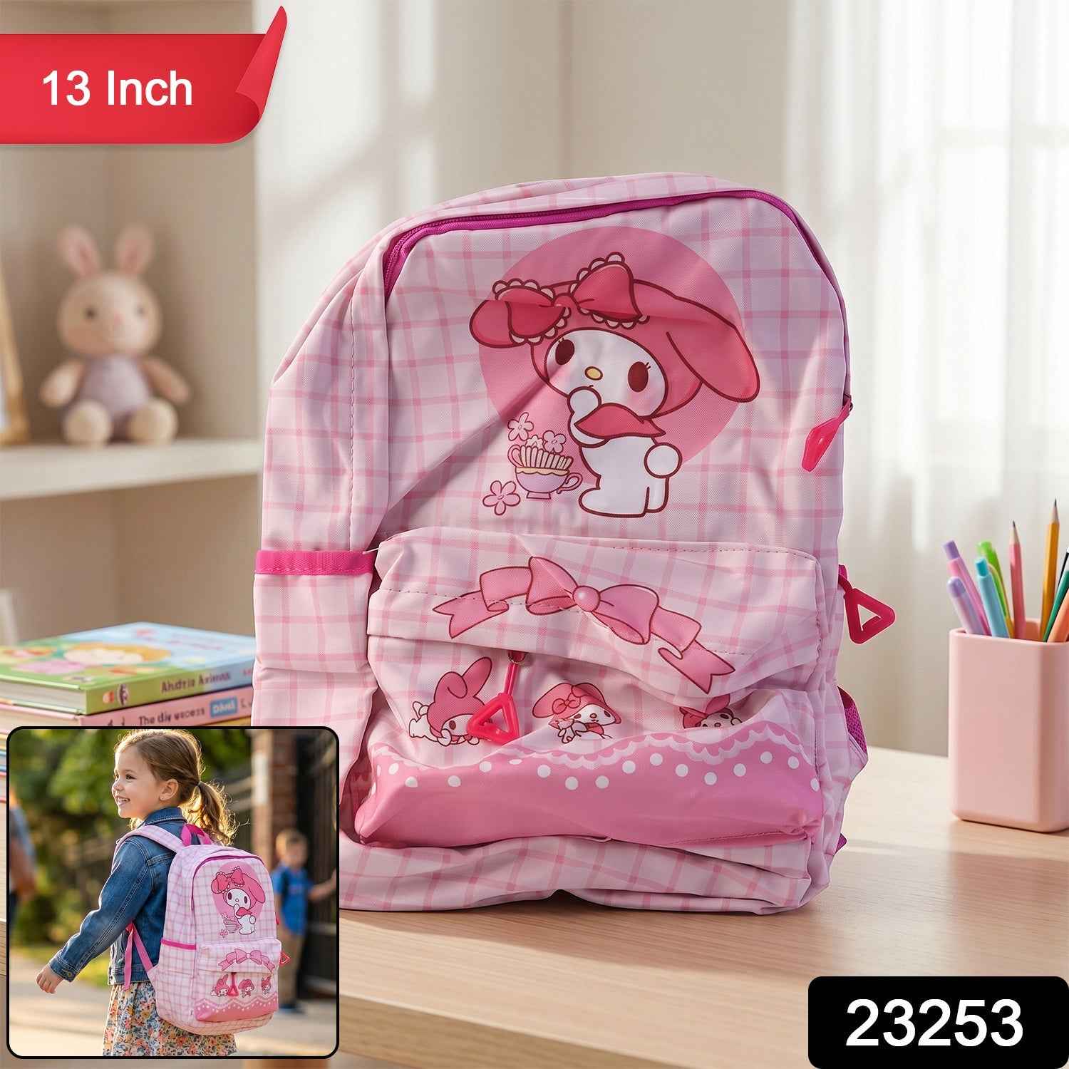 Kids Backpack Ð Adorable My Melody Design with Bow & Bunny