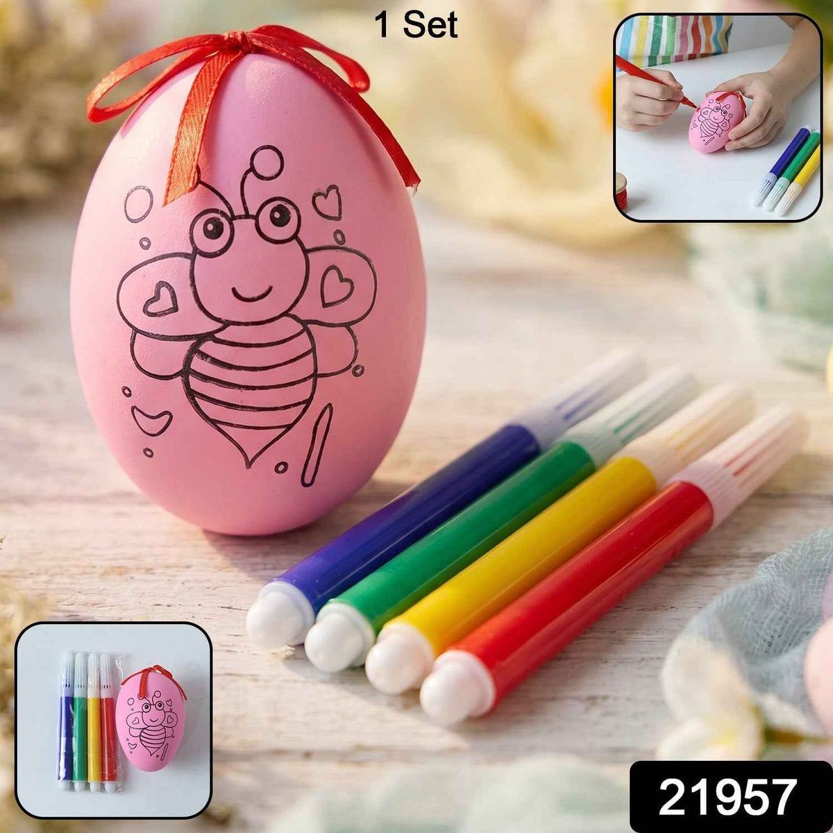 Creative DIY Egg Painting Set Ð Boosts KidsÕ Creativity & Fine Motor Skills