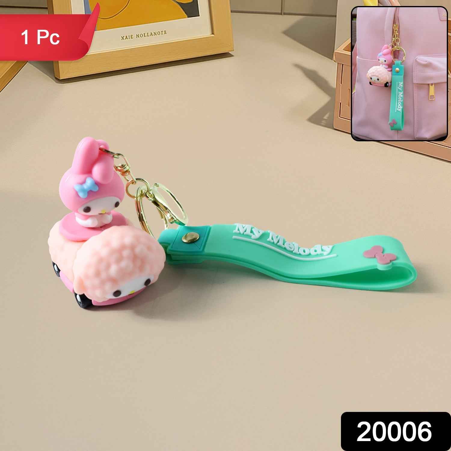 Cartoon Silicone Keychain – Cute Character with Flexible Strap