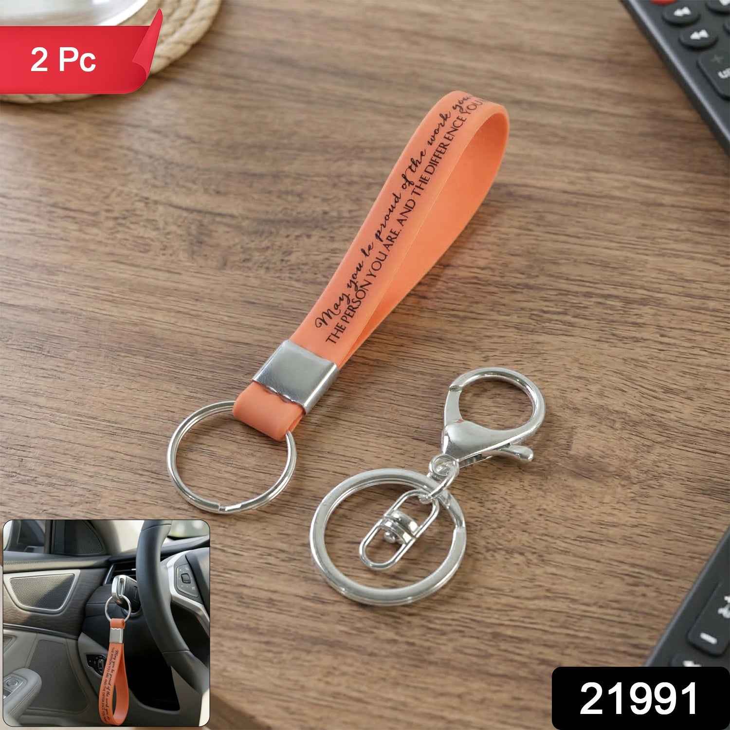 Silicone Wrist Strap Keychain – Durable & Lightweight for Daily Use