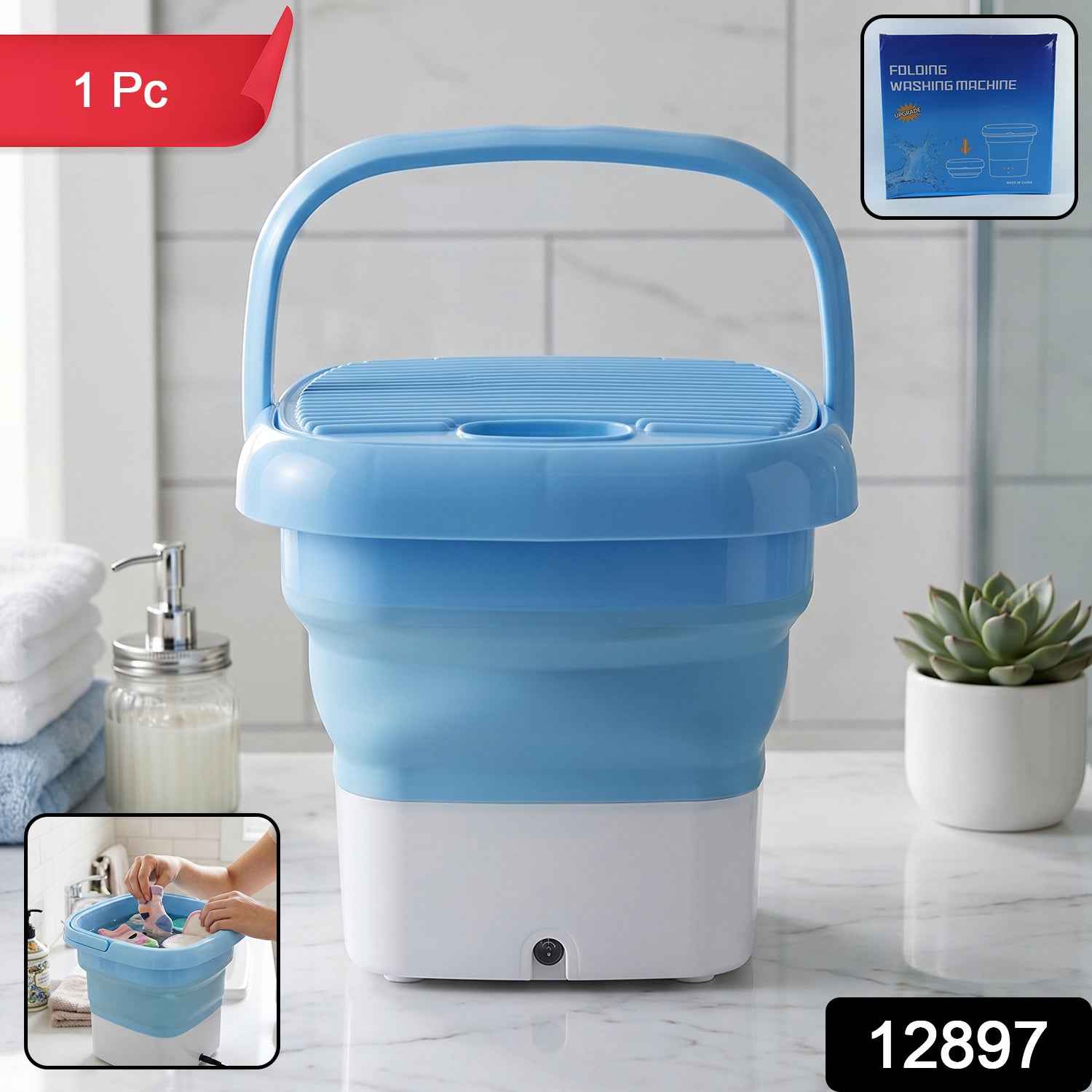 Mini Portable Washing Machine – Foldable & Compact | Mini Bubbles