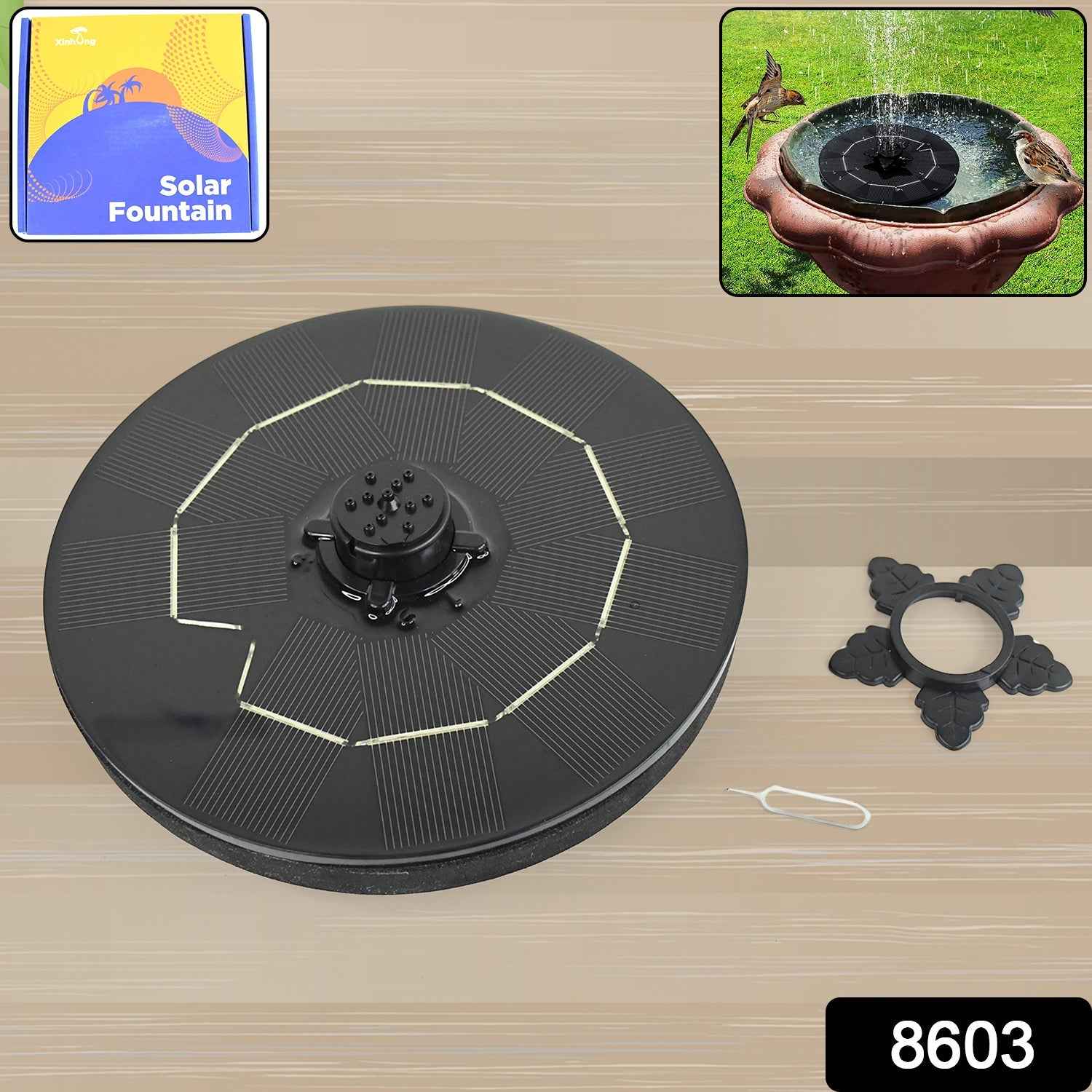 Solar Floating Water Fountain – 5 Spray Modes | Garden Vera
