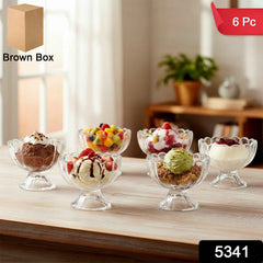 Serving Dessert Bowls – 6 Pc Brown Plastic Set | Lunchie Bunchie