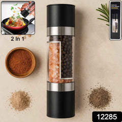 Salt and Pepper Grinder – 2-in-1 Stainless Steel Manual Spice Mill