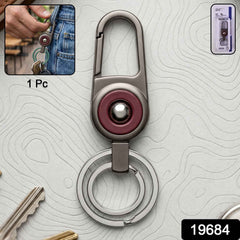 Heavy Duty Metal Key Holder – Secure Clipping & Dual Rings