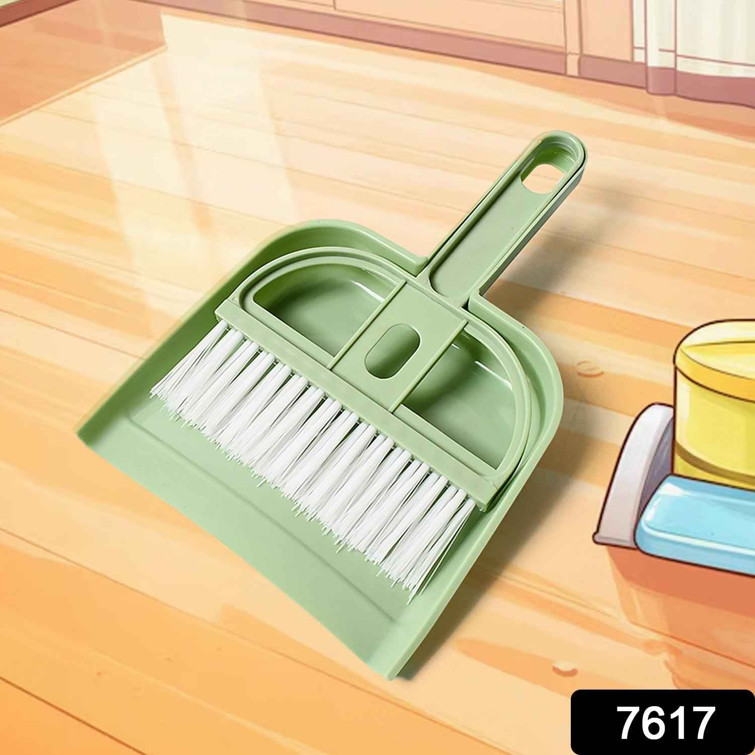Mini Dustpan with Brush Set – Compact for Home & Office | Velvet Wipe