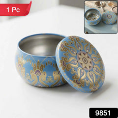 Mandala Metal Candle Container – Reusable & Vibrant Decor