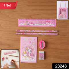 Kids gift stationery kit featuring unicorn design