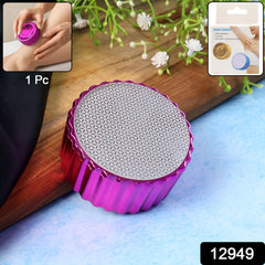 Close-up of the nano-crystal surface on the reusable hair remover.