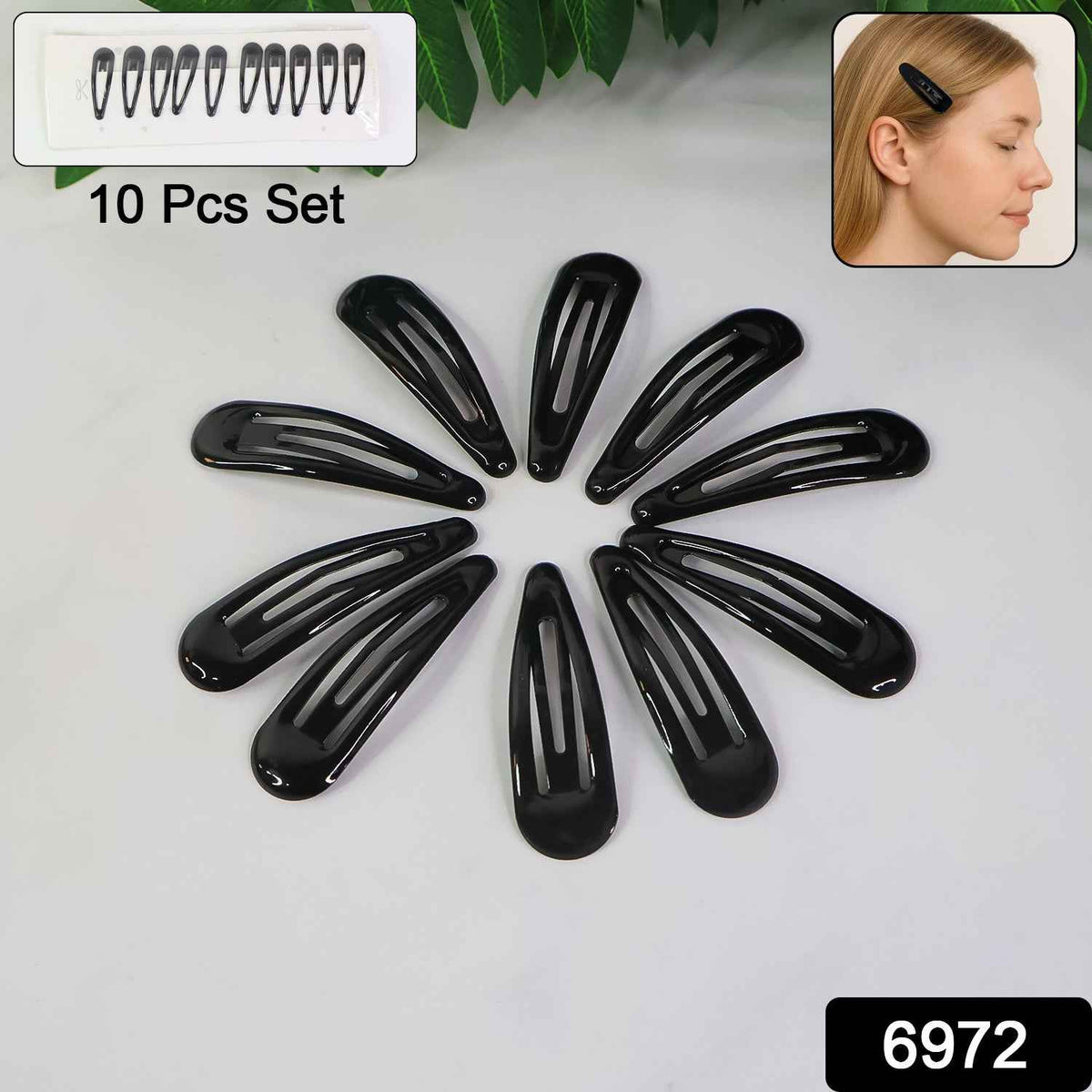 Metal Hair Clips Set – Durable Matte Finish with Assorted Colors