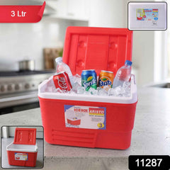 Heavy Duty Insulated Ice Box Ð 3 Litre Portable Cooler for Outdoor Use