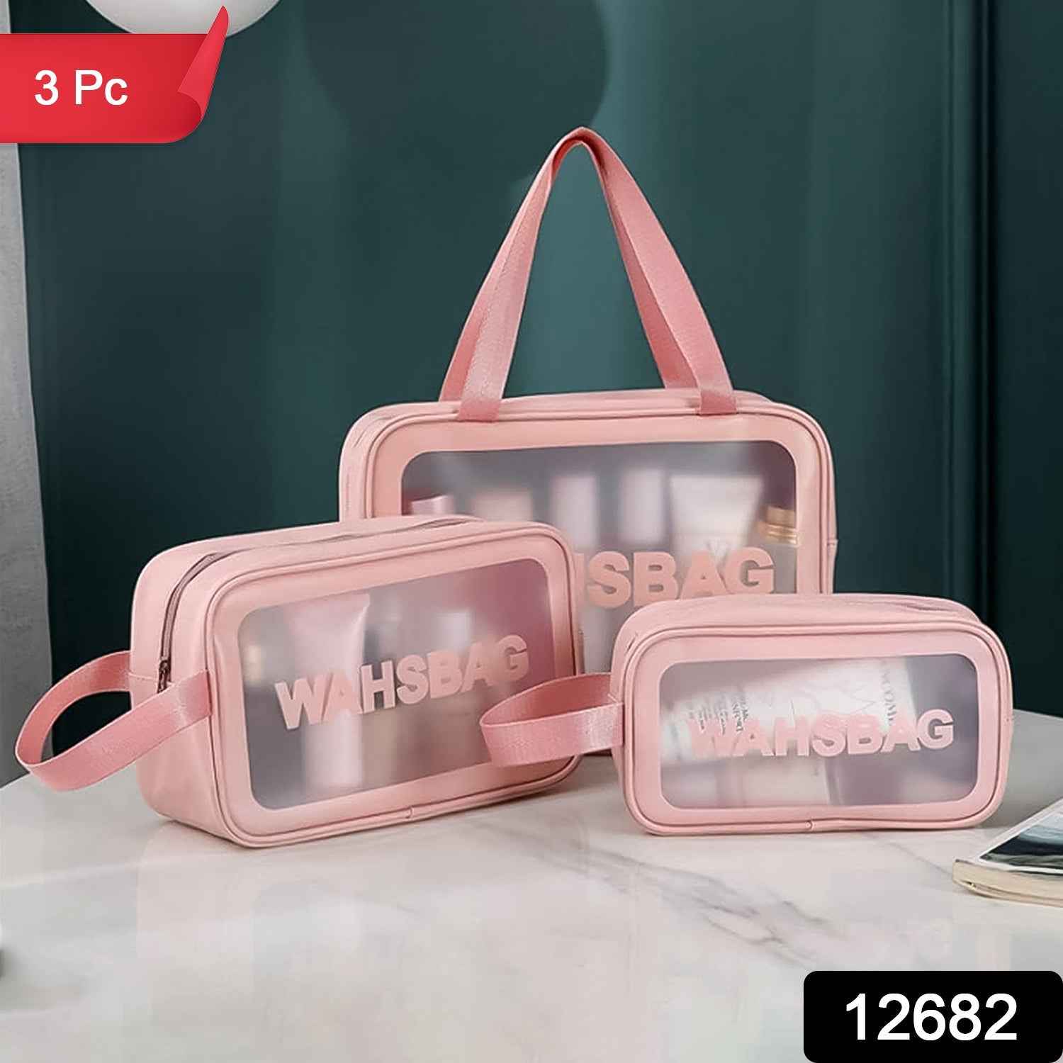 Cosmetic Pouch Set – Waterproof Travel Makeup Bags (Set of 3) | BeautyBare
