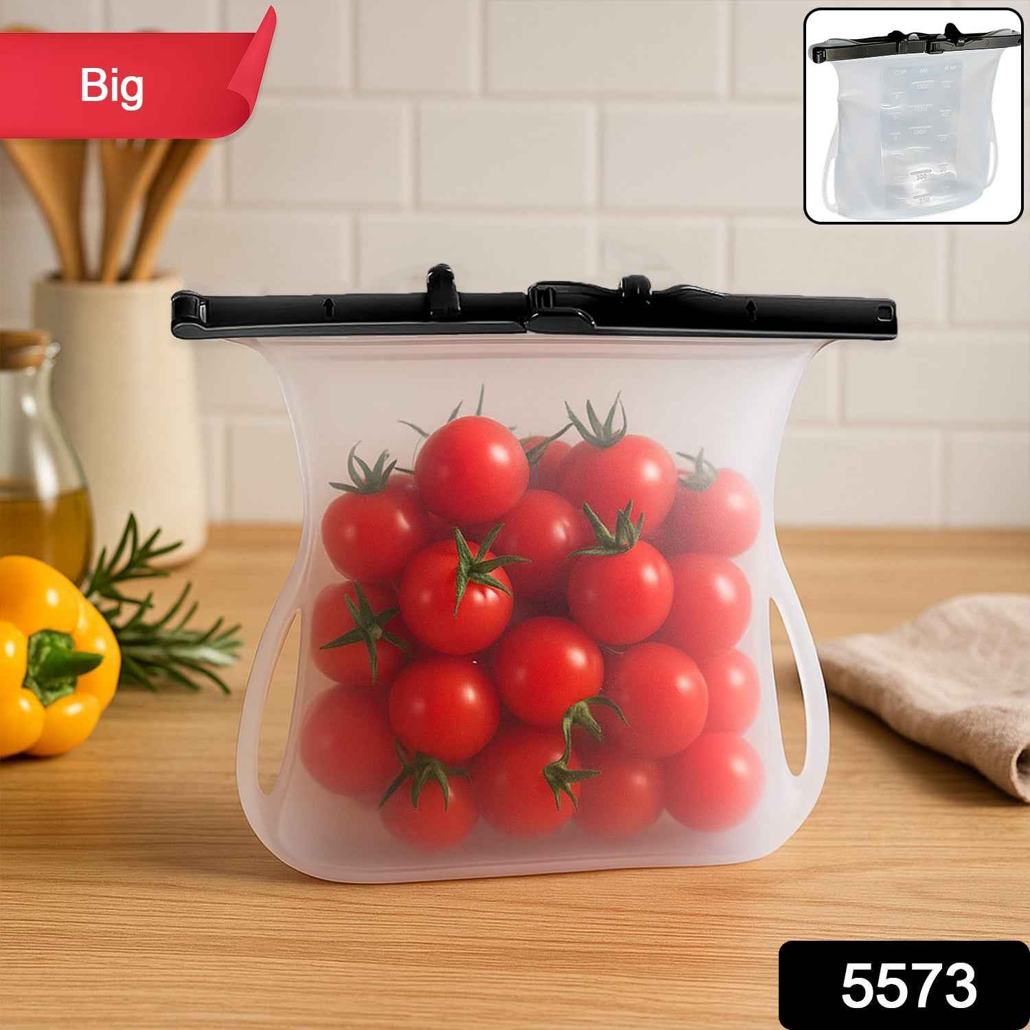 Reusable Silicone Food Storage Bag – Leakproof Flat Bottom | Tidy Table