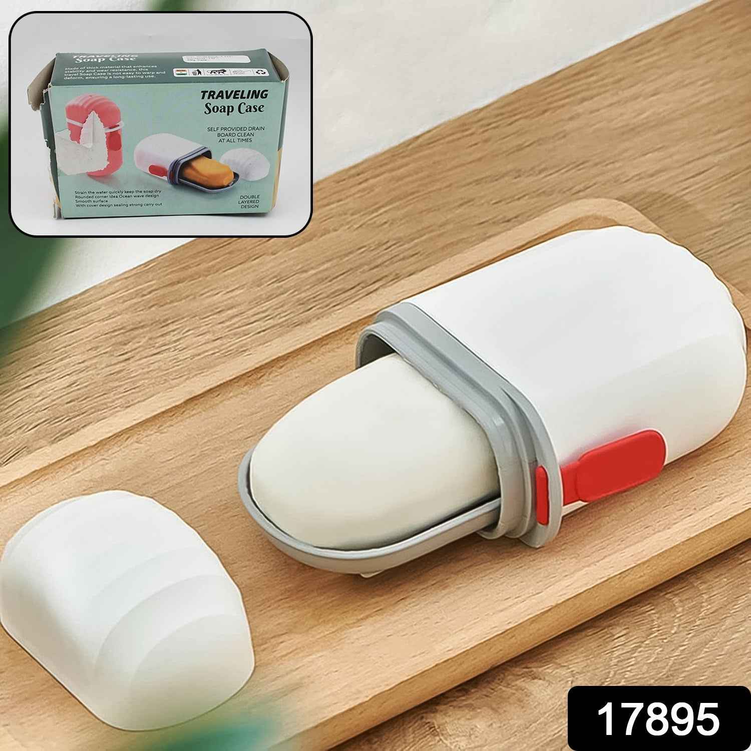 Compact travel soap case by VelvetBubbles, ideal for travel and gym bags.