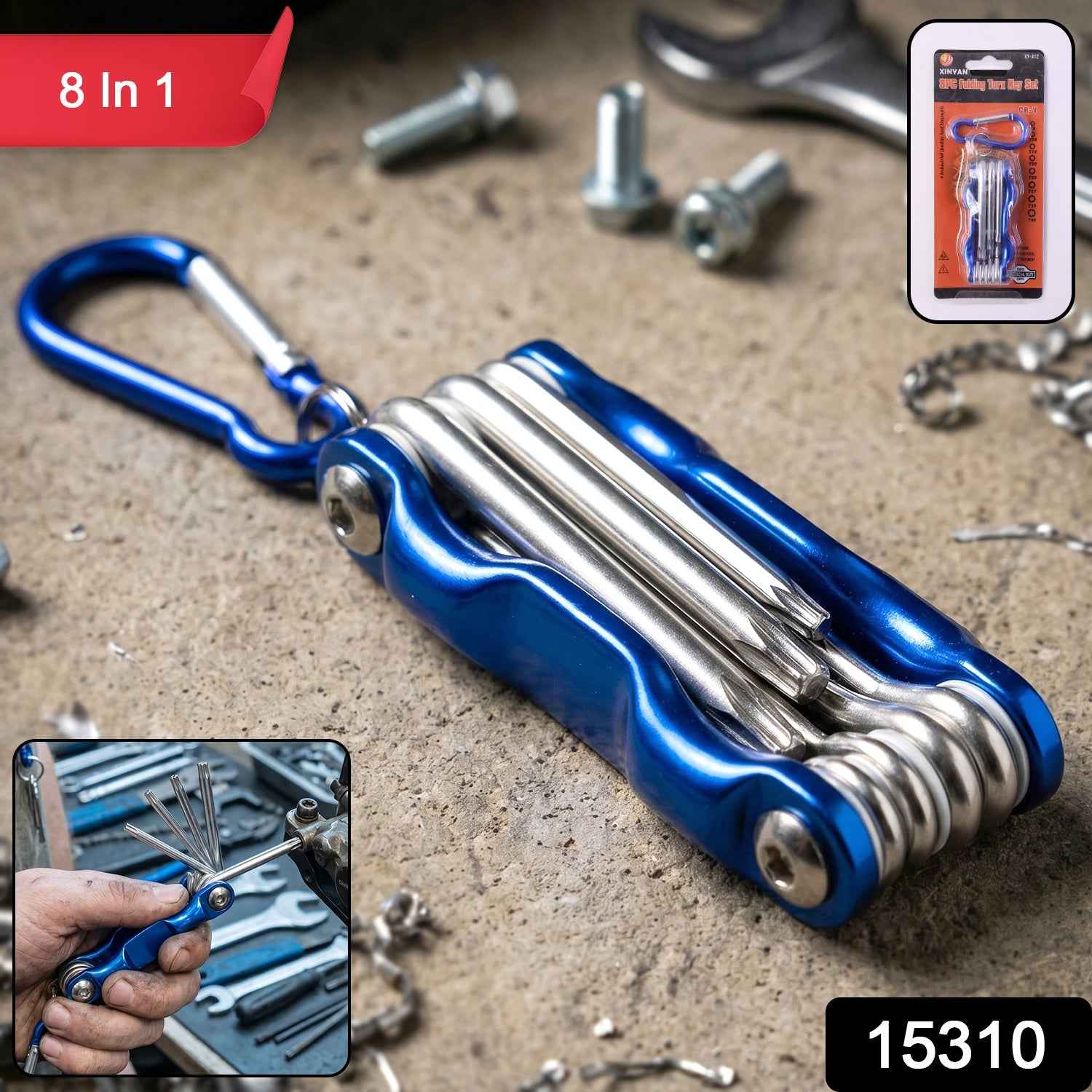 8-in-1 Portable Cycling Repair Tool Kit Ð Compact & Durable