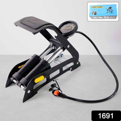 Foot Air Pump – Dual Cylinder, 150 PSI for Car & Bike | Carivox