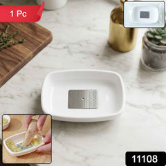 Multipurpose Garlic Ginger Grinding Plate – Manual Stainless Steel Tool