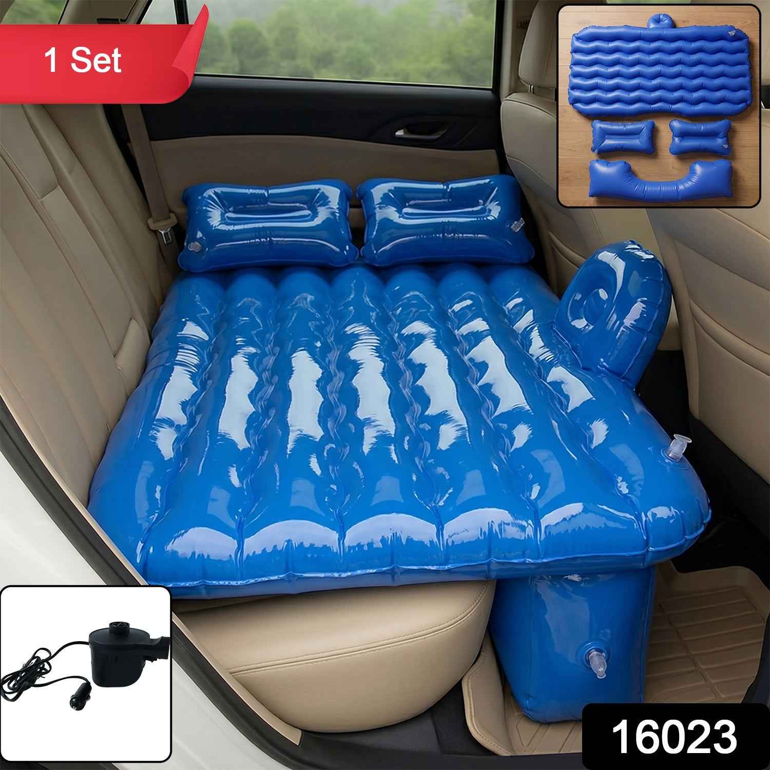 Portable Inflatable Car Air Mattress Bed Ð Comfortable Travel Rest