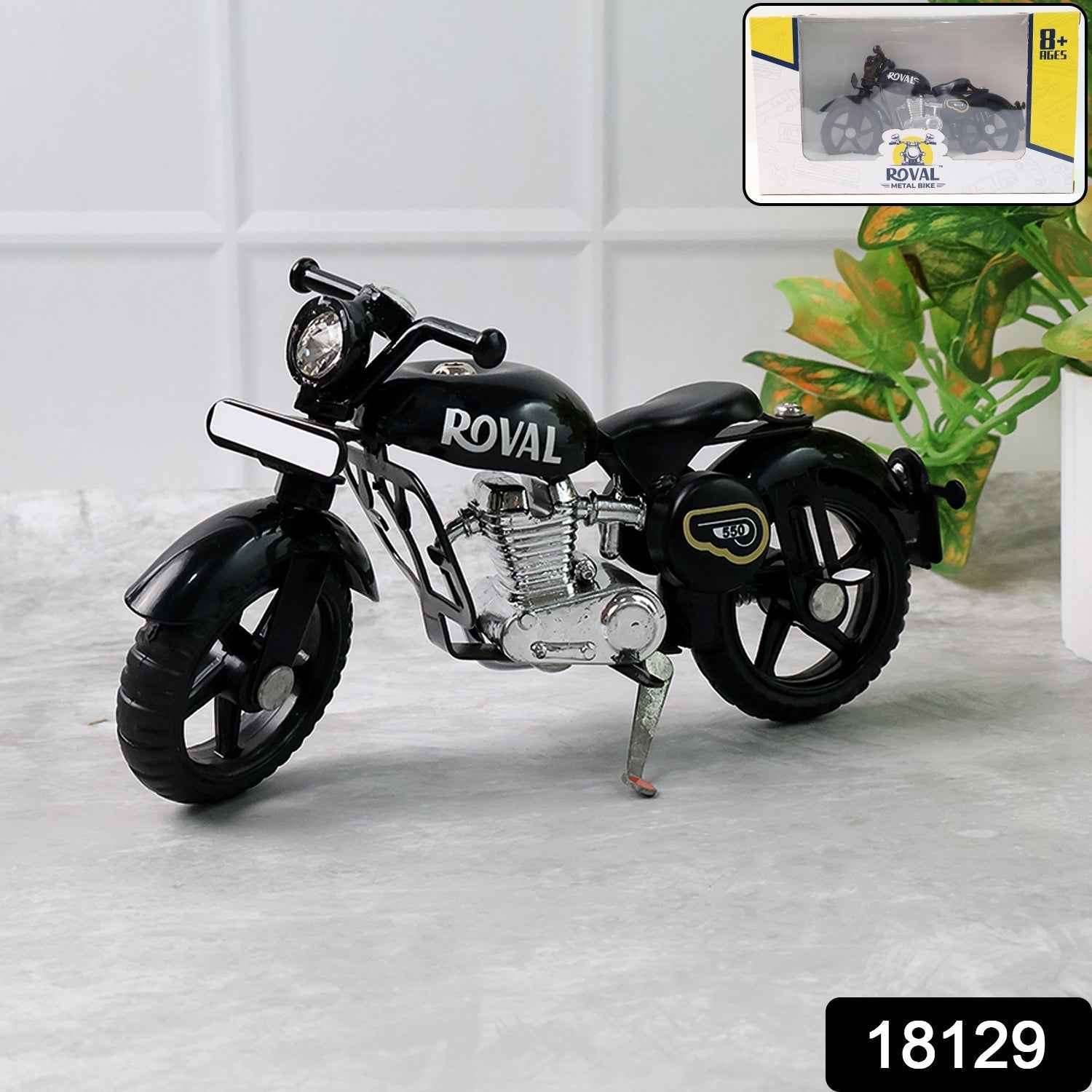 Metal Bullet Bike Toy with Side Stand – Realistic Miniature Model
