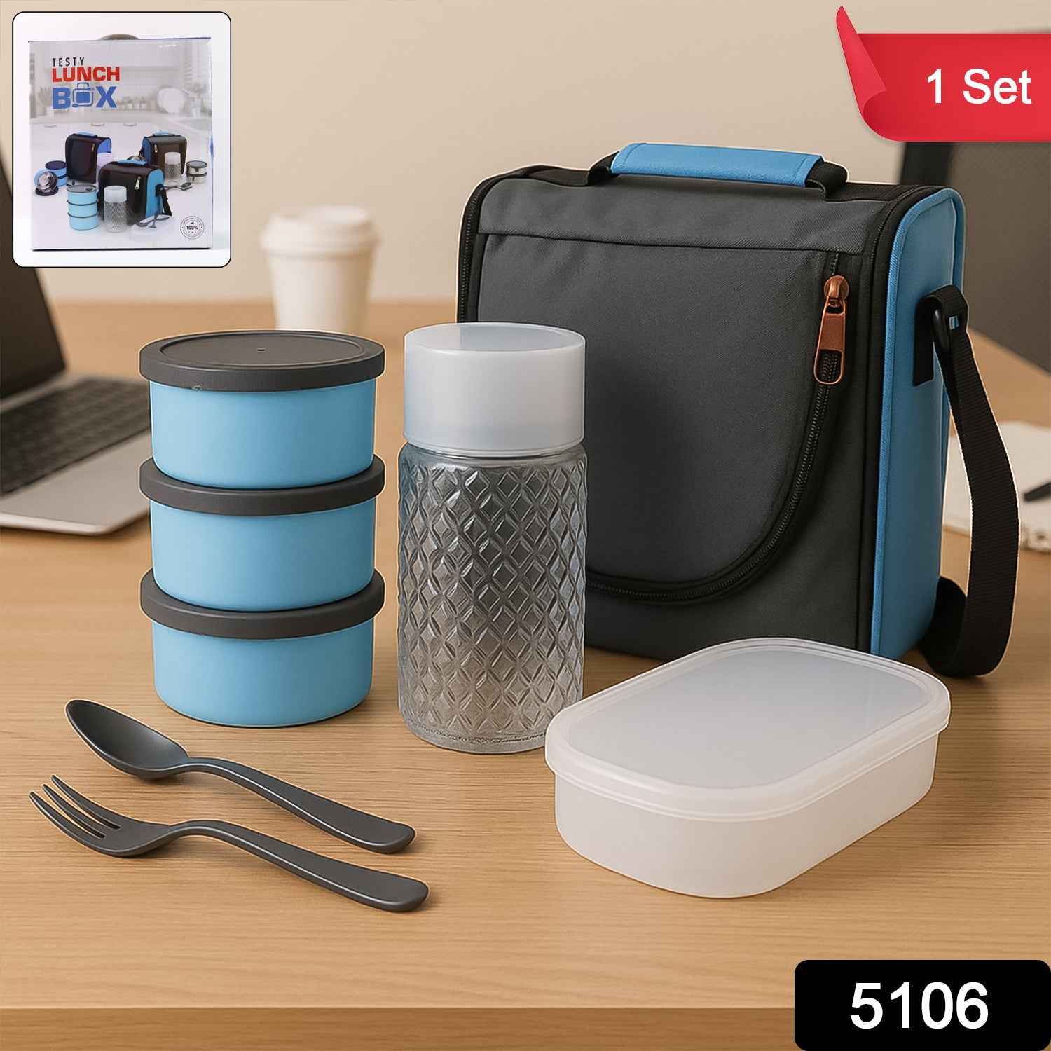 Lunch Box Set – Insulated & Leakproof with Bag | Lunchie Bunchie