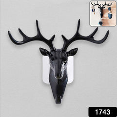 Deer Head Wall Hook – Self-Adhesive & Decorative | Styleva