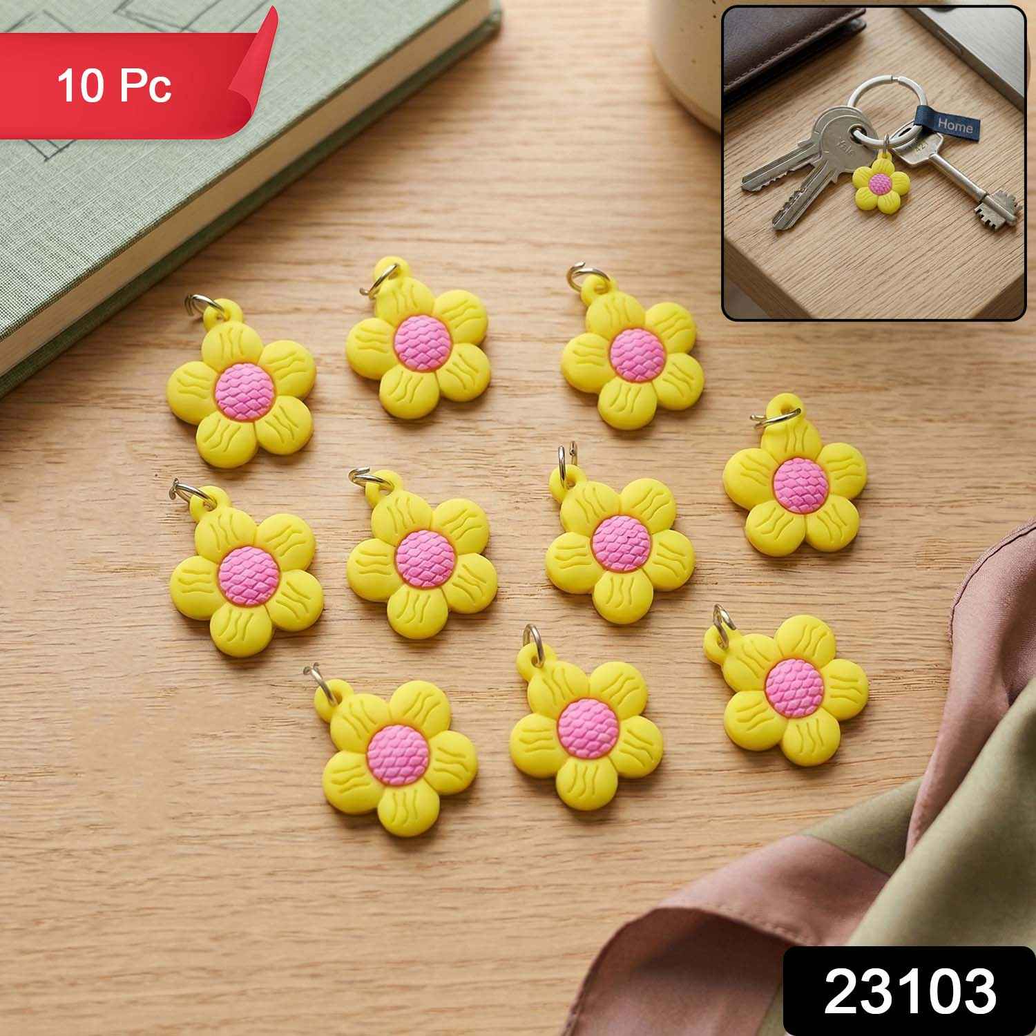 Flower Keychain – Cute Decorative Bag & Keyring Accessories