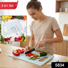 Kitchen Knife Set – 3 in 1 Knife, Chopping Board & Peeler