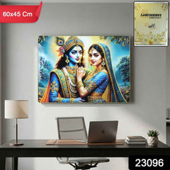 Radha Krishna Wall Frame – Elegant Divine Home Decor
