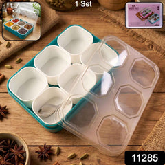 Spice Storage Box Ð 6 Compartments for Easy Kitchen Organization