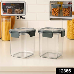 Airtight Food Storage Containers – 2x 900ml Press N’ Lock Set