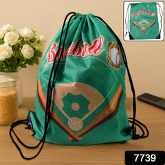 Water-Resistant Nylon Drawstring Backpack – Lightweight & Foldable