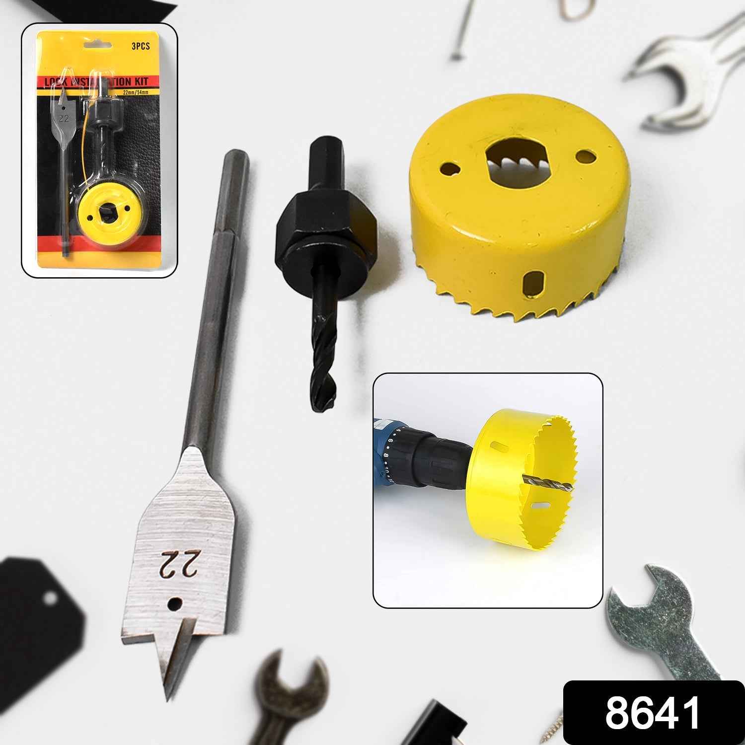 Door Lock Installation Kit – Carbon Steel Hole Saw Set | Wagtail