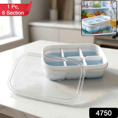 Mini Plastic 6-Cavity Ice Cube Tray Ð Space-Saving & Reusable
