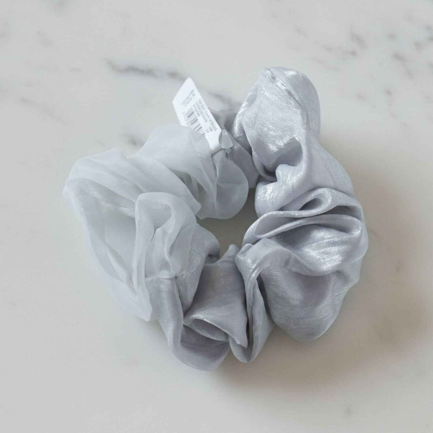 Satin Mesh Hair Scrunchie – Soft, Stretchable & Stylish