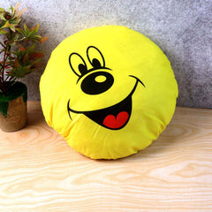 Smiley Face Plush Pillow Cushion – Soft & Cozy 30x30 cm