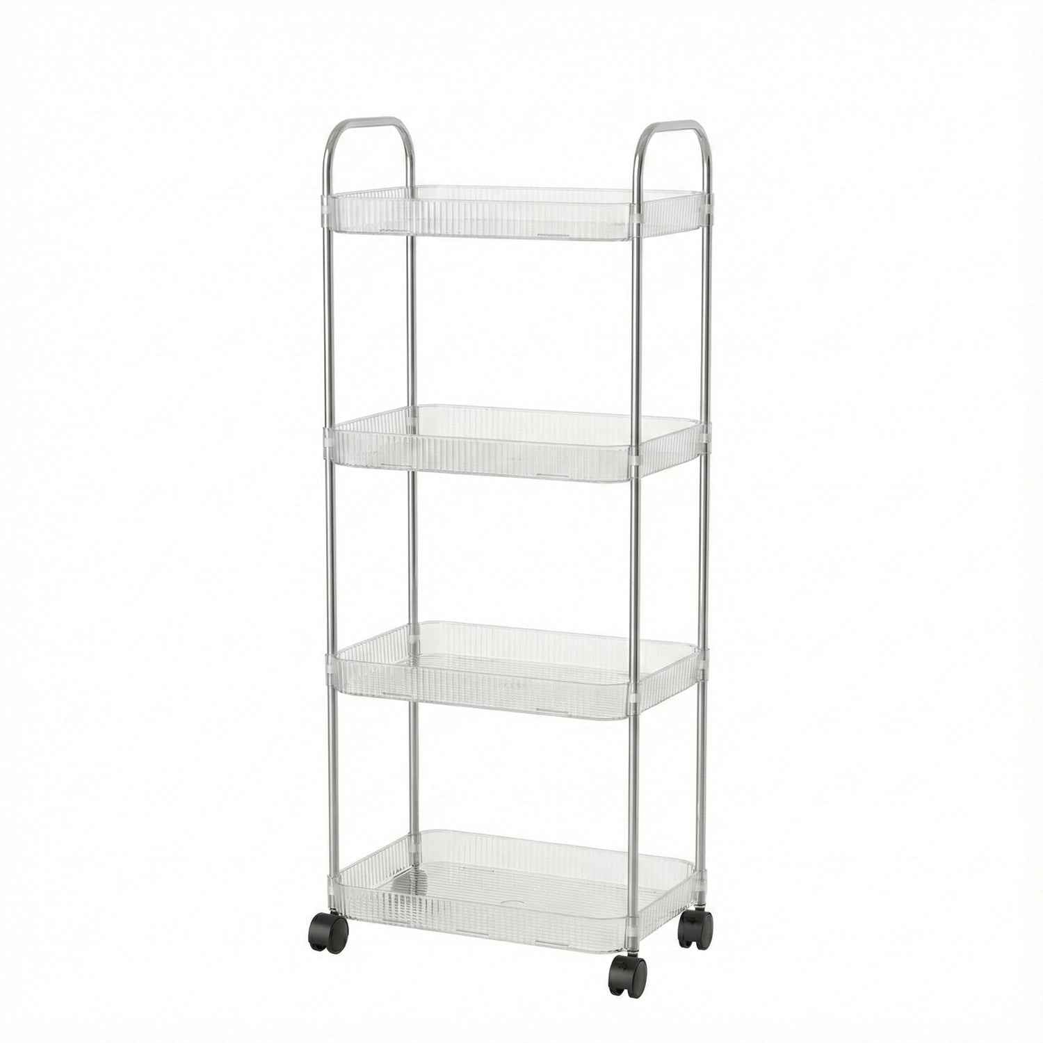 4 Layer Storage Trolley with Wheels – Multipurpose Organizer Cart