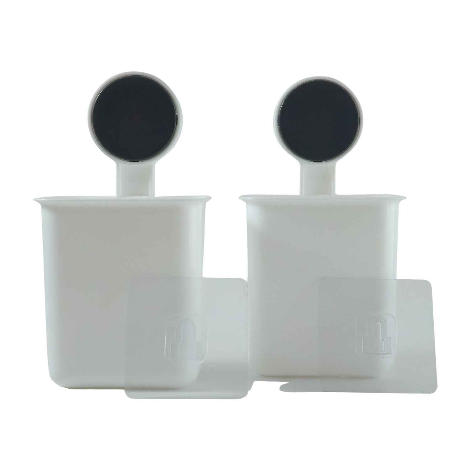 Wall Mounted Toothbrush Holder – Easy Adhesive Installation (2 Pc)