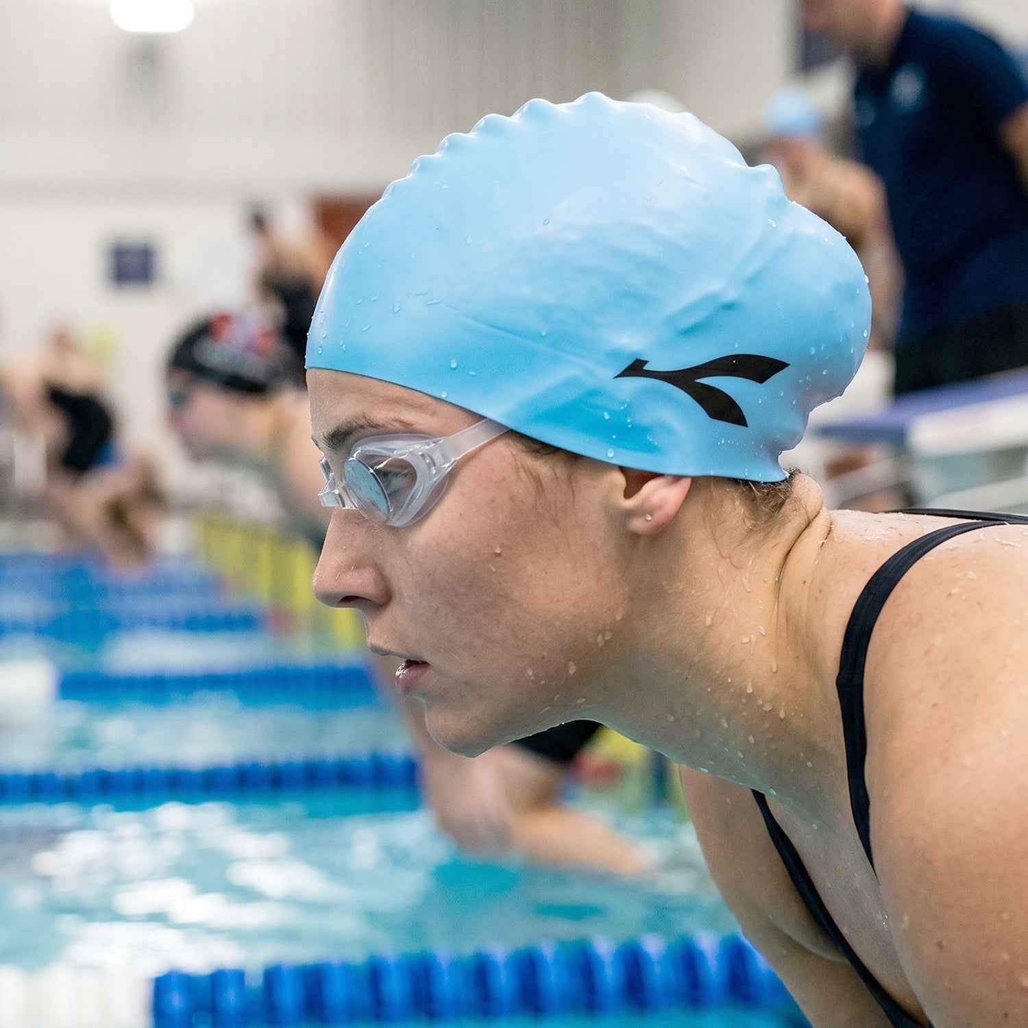 Waterproof Stretchable Silicone Swim Cap Ð Fits All Ages for Swim & Water Sports
