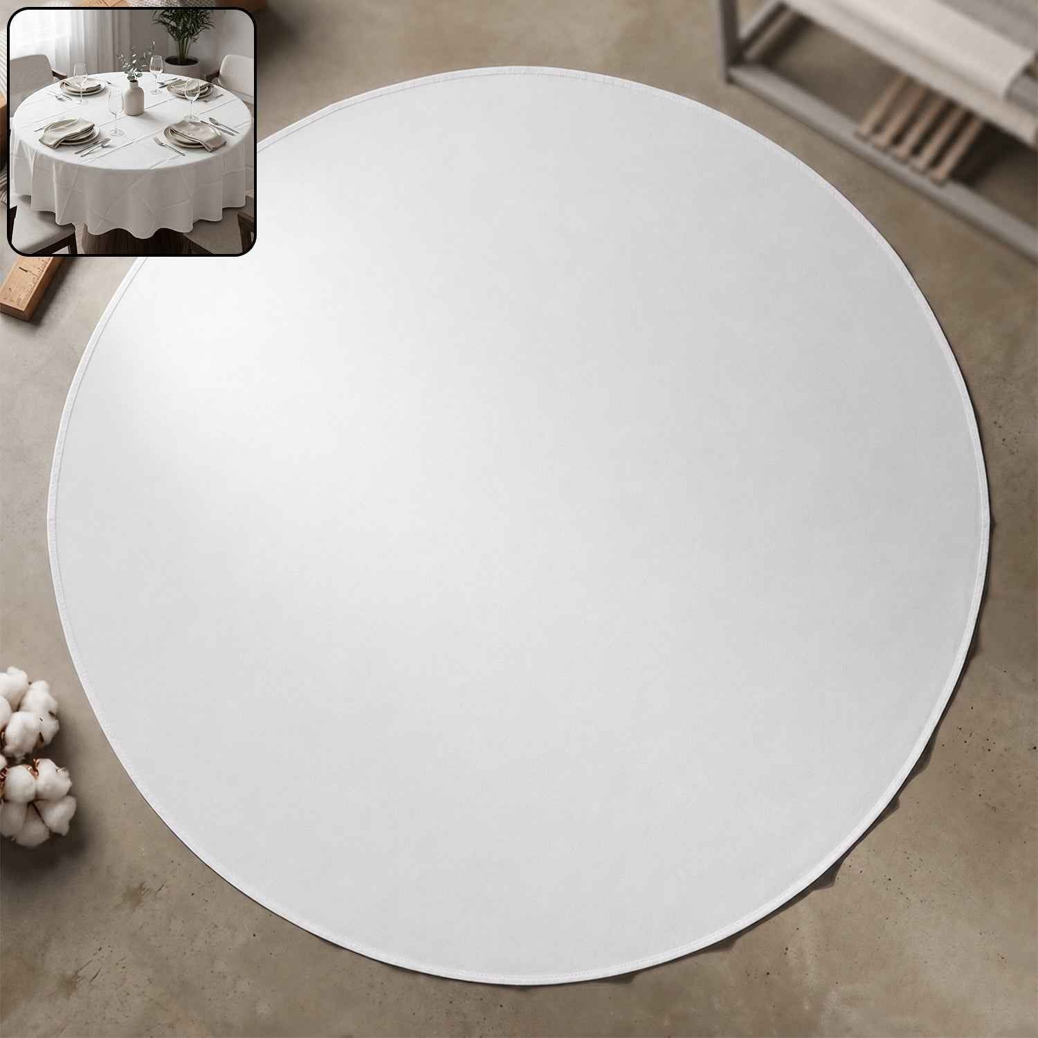 Multipurpose Round Dining Table Mat Ð Elegant & Protective