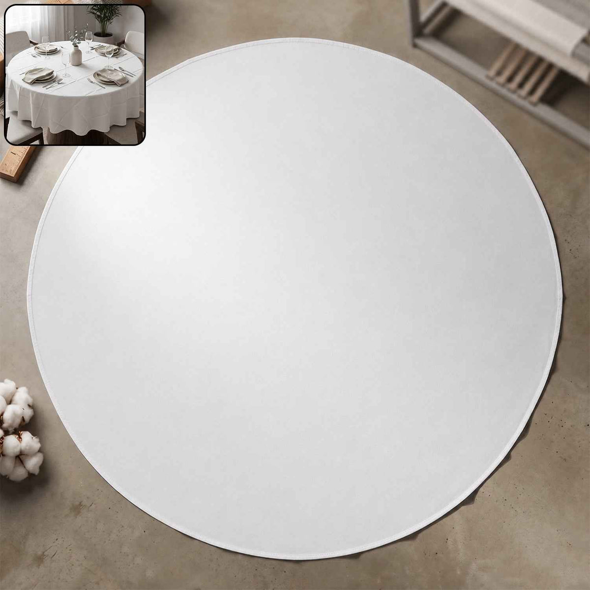 Multipurpose Round Dining Table Mat Ð Elegant & Protective