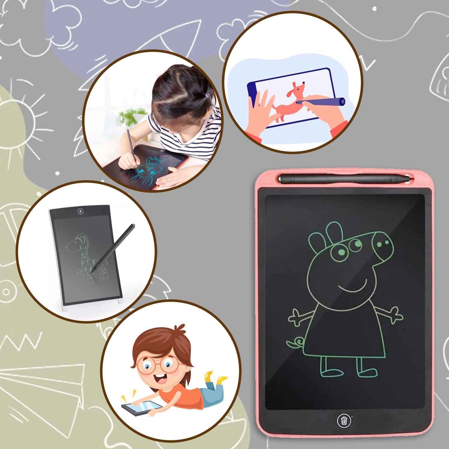 Kids LCD Writing Tablet – 8.5" Portable Drawing Pad | Boardoria