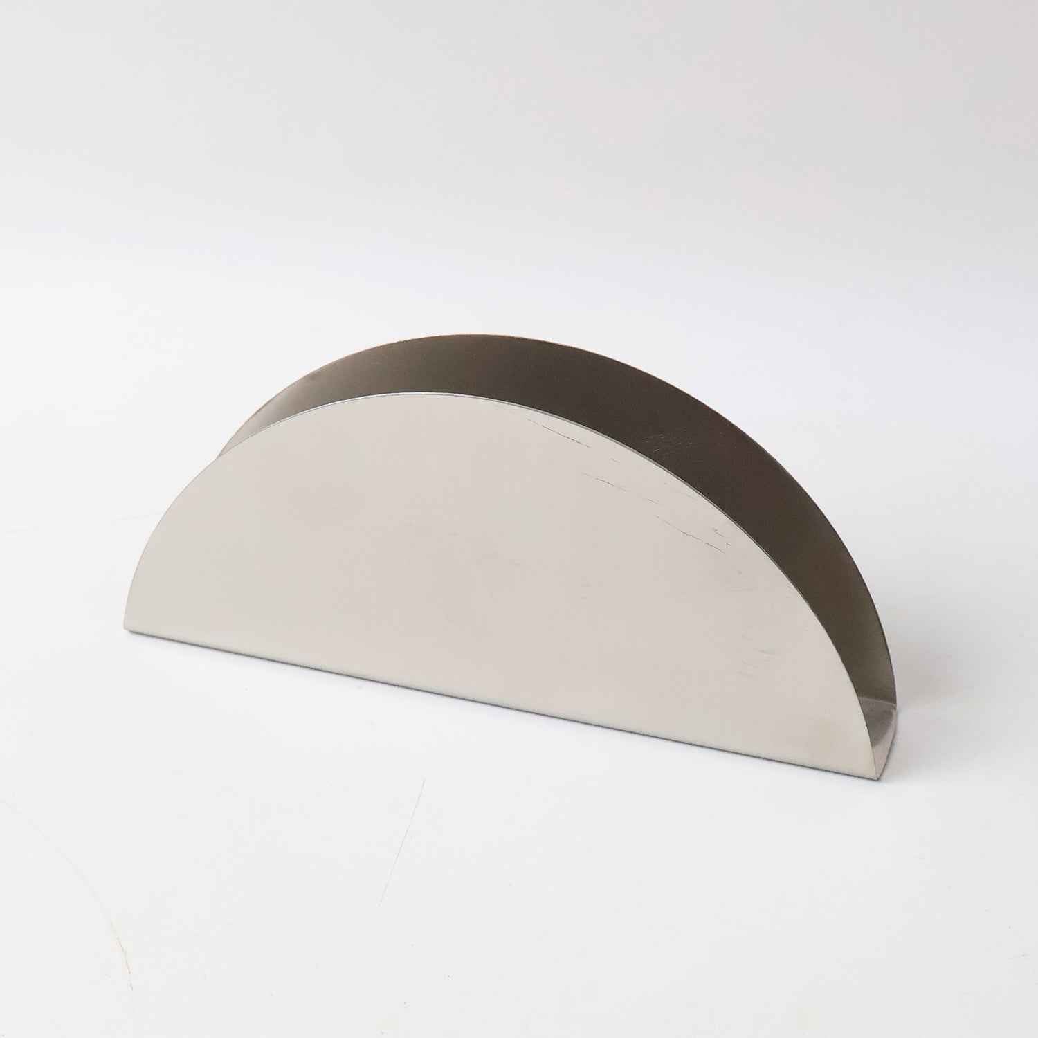 Stainless Steel Napkin Holder – Sleek Half-Moon Design