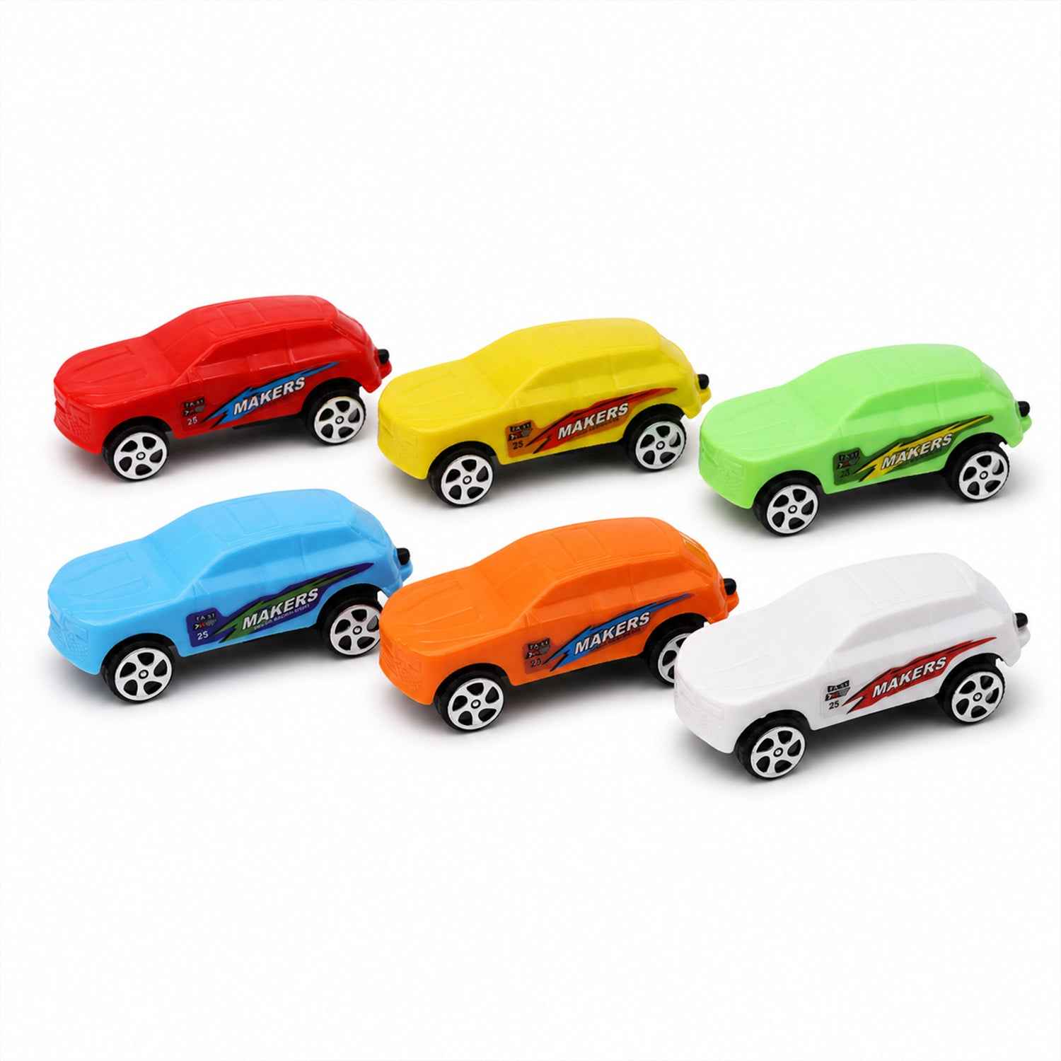 Pull-Back Toy Cars Set of 12 Ð Vibrant & Safe for Kids Under 3