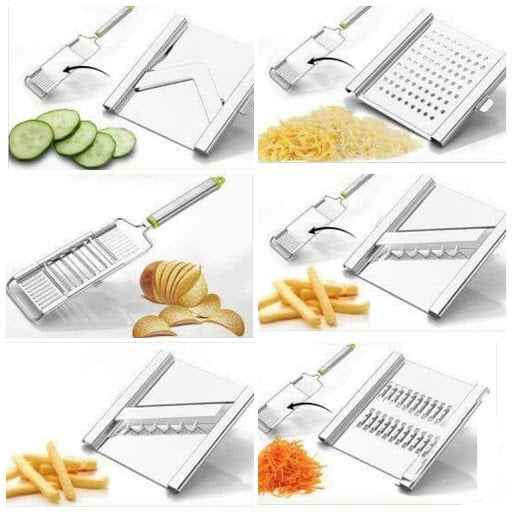 Stainless Steel Vegetable Chopper – 6-in-1 Slicer & Grater | Quickslice