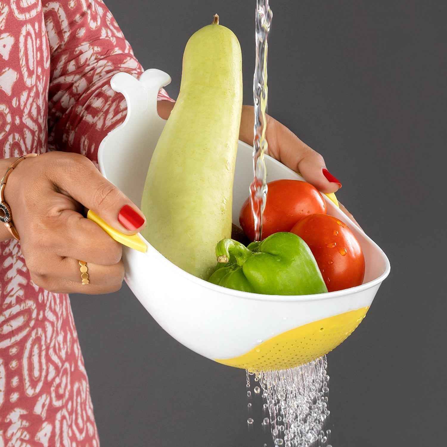 Rice Washing Bowl & Strainer 2 Pc – Multipurpose Kitchen Tool