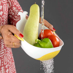 Rice Washing Bowl & Strainer 2 Pc – Multipurpose Kitchen Tool