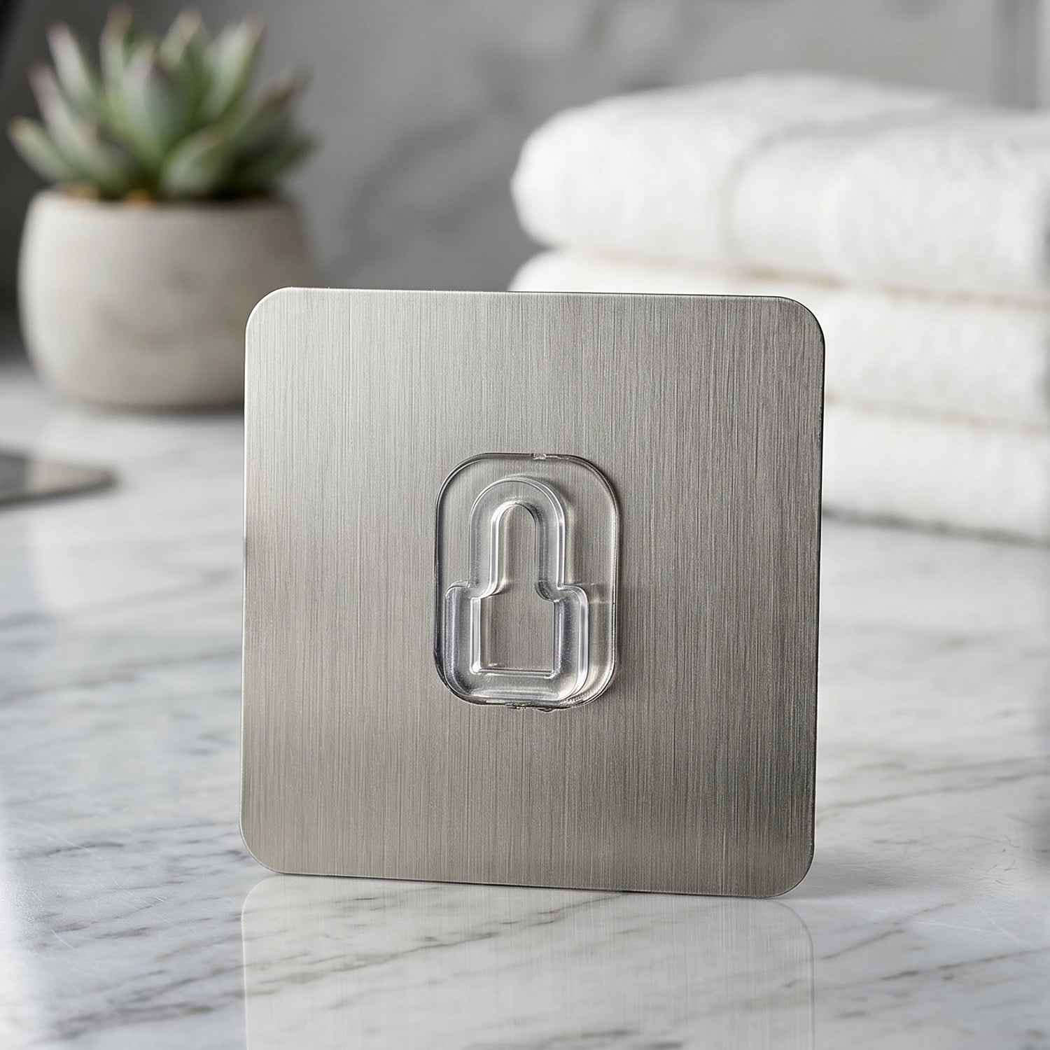 Adhesive Plastic Wall Hook Ð Strong Hold & Reusable Design