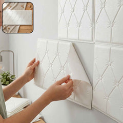Self Adhesive 3D Foam Wall Panel Ð Easy Install & Stylish Texture